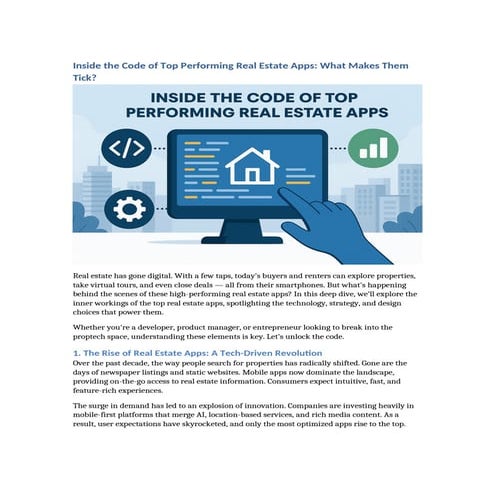 Inside the Code of Top Performing Real Estate Apps