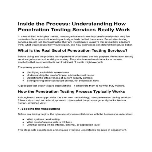Inside the Process_ Understanding How Penetration Testing Services ...