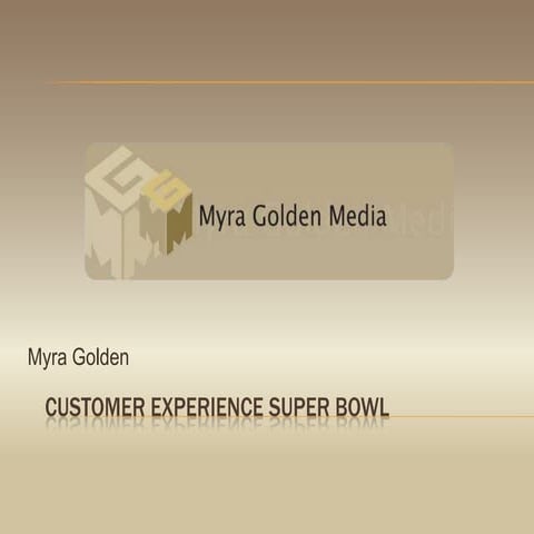 Super Bowl Customer Experience Presentation for SOCAP WI