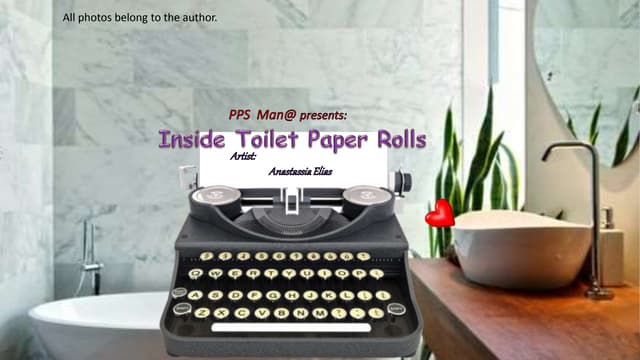 Inside toilet paper rolls