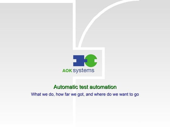 SAP Test automation - fully automatic test of complex business processes incl...