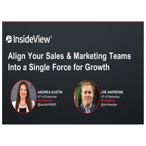 How to Align Sales & Marketing - CEB October 2016 