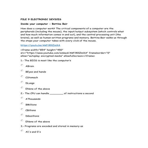 Inside your computer 