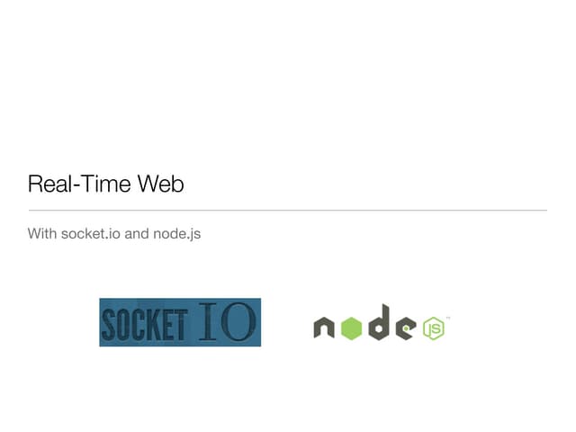 Insidrrr Day 1: Simon Tiffert - Real Time Web