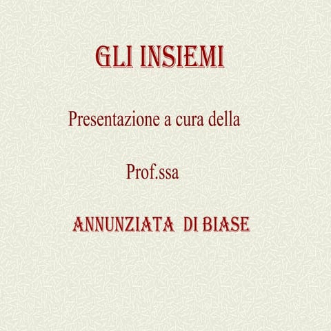 Teoria degli Insiemi | PDF