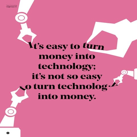 It's easy to turn money into technology...