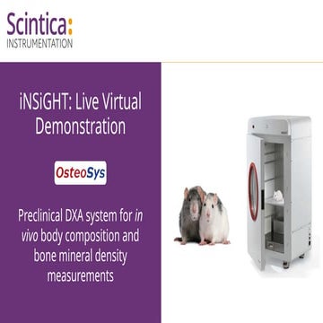 iNSiGHT DXA : Live Virtual Demonstration | PPTX