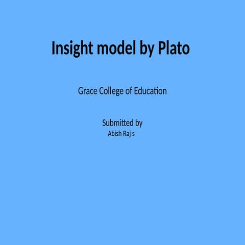 insight model Presentation.powerpoint ppt | PPTX