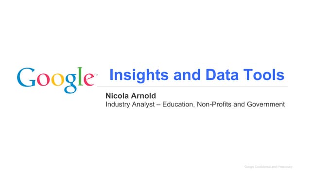 Google Insights and public data 