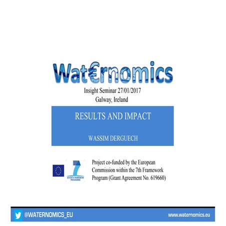 Waternomics Results and Impact