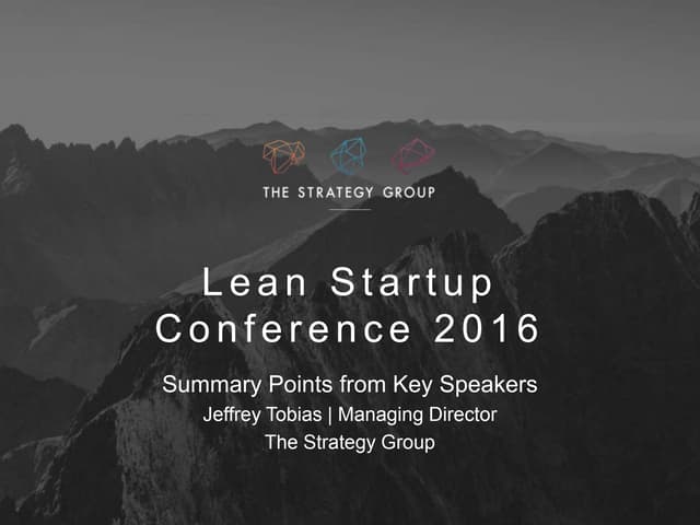 Insights From the Lean Startup Conf...