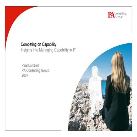 Insights Into Managing Capability In IT