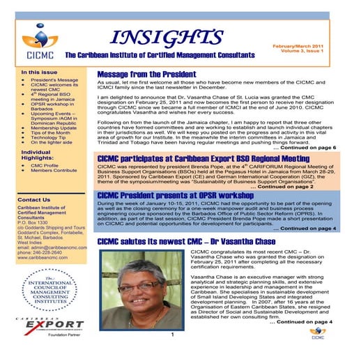 Insights Newsletter March 2011