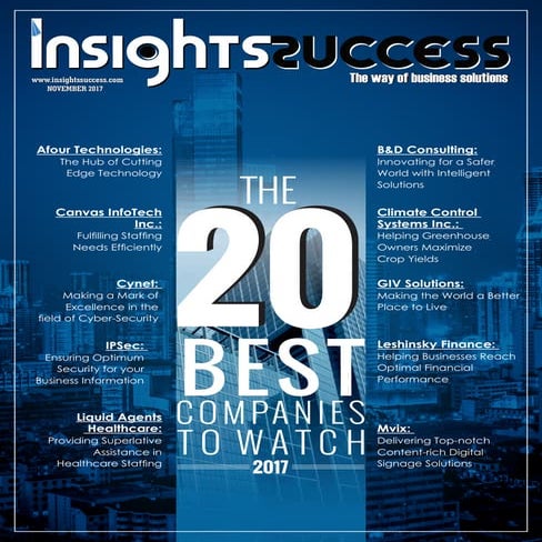 Insights success the 20 best companies to watch 2nd  nov 2017