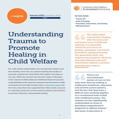 Understanding trauma to promote healing in child welfare.By co-invest.org
