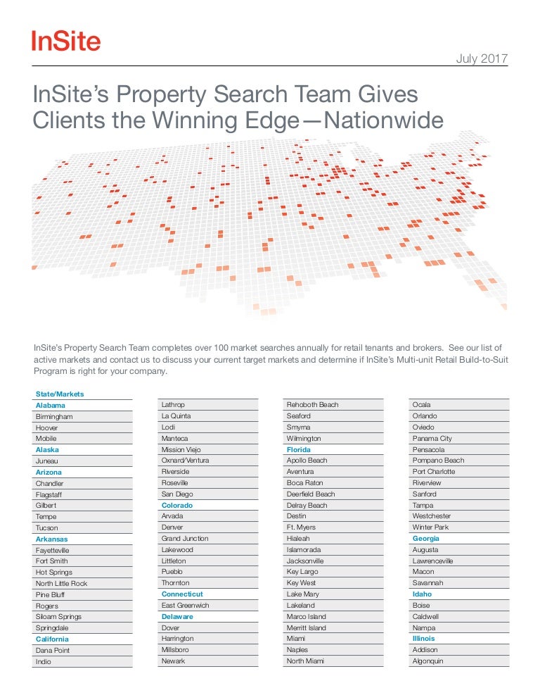 InSite Real Estate Property Search Team
