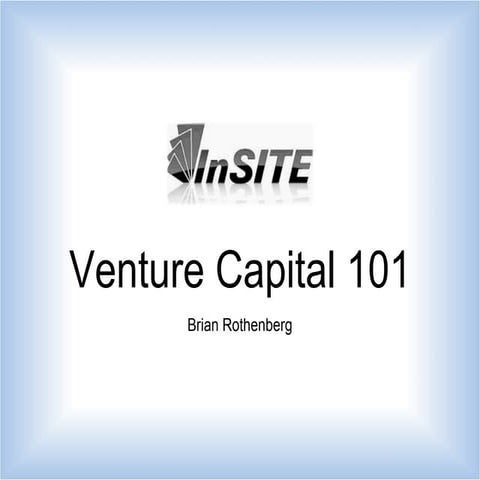 Venture Capital 101