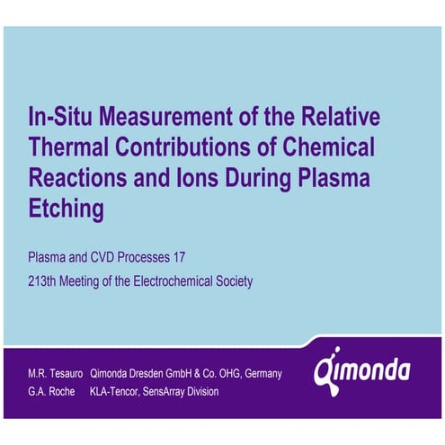 In Situ Meas Ecs 213 May 2008