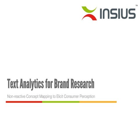 Marc Egger: Text Analytics for Brand Research -Non-reactive Concept Mapping t...