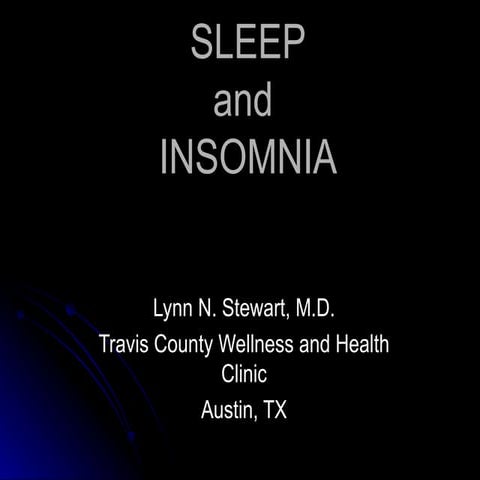 Insomnia Presentation