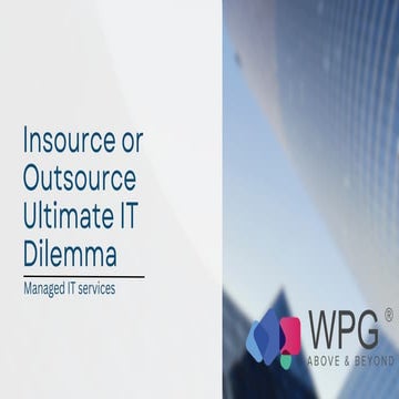 Insourcing vs Outsourcing | PDF