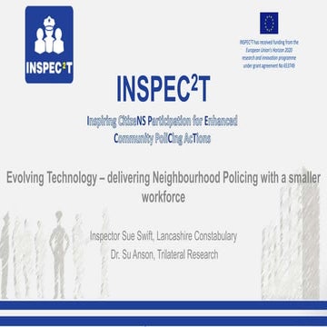Evolving Technology - Delivering Neighbourhood Policing with a smaller workforce