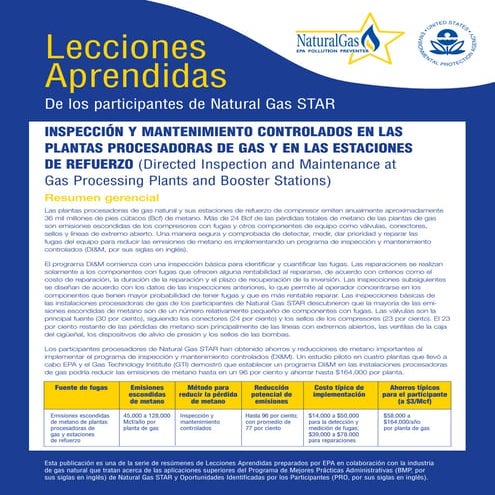 Inspección y mantenimiento controlados en las plantas de gas