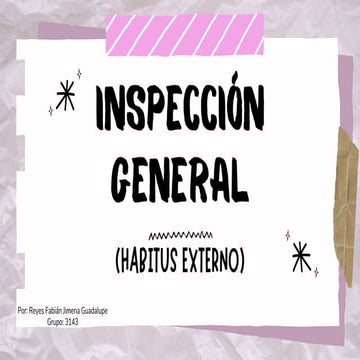 Comprehensive Guide to General Inspection in Medical Semiotics | PDF