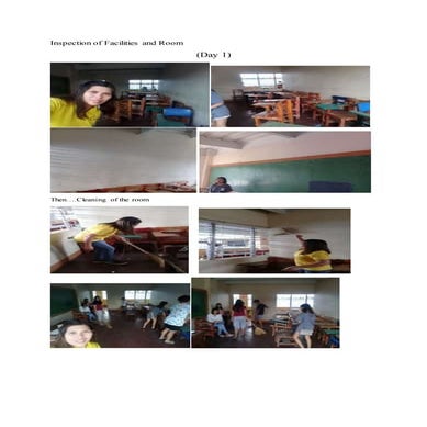 Inspection of facilities and room | DOCX