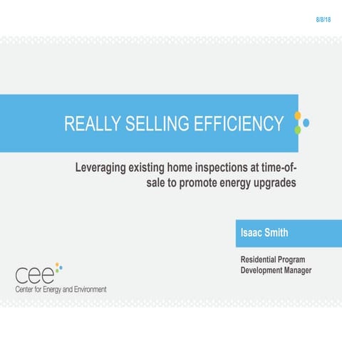 Really Selling Efficiency