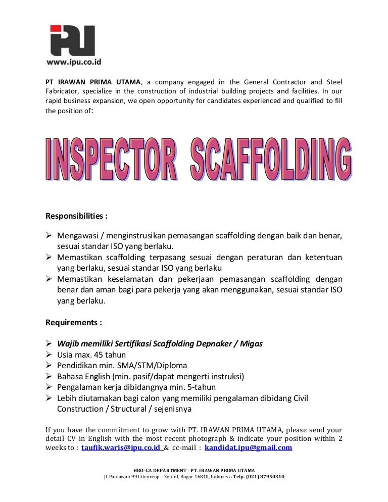 Inspector Scaffolding