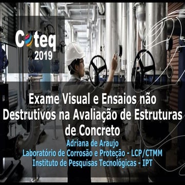 Exame Visual e Ensaios não Destrutivos na Avaliação de Estruturas de Concreto