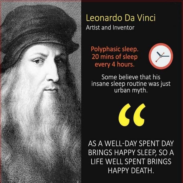 Sleeping habits of Famous People