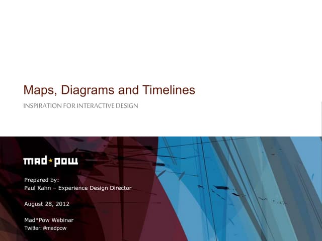 Maps, Diagrams and Timelines, Inspiration for Interactive Design - Webinar 20...