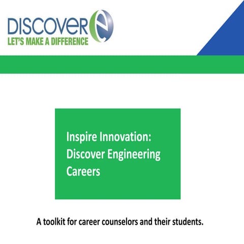 Inspiration Innovation: Exploring Engineering Careers 