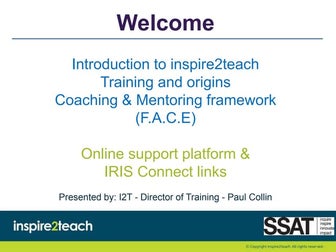 Inspire2teach presentation ssat woodard senior launch meeting