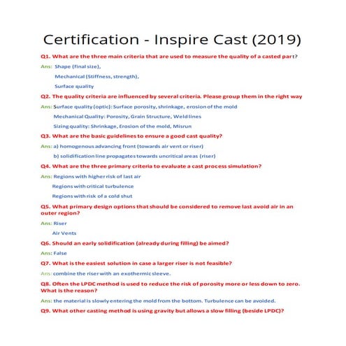 Inspire cast quiz