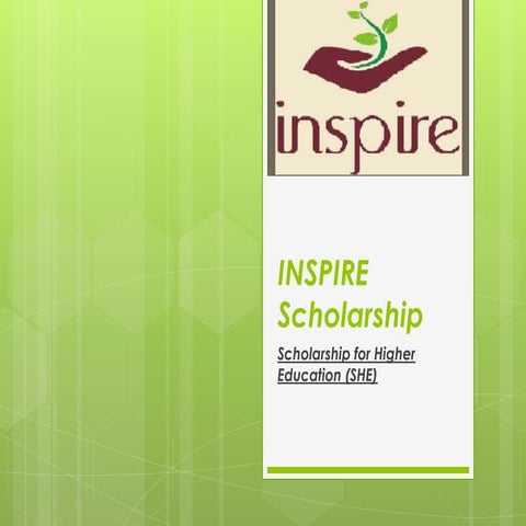 Inspire scholarship