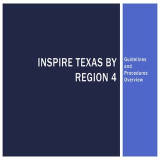 Inspire Texas: Policies and Procedures