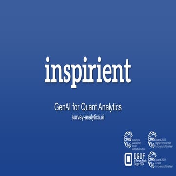 GenAI for Quant Analytics: survey-analytics.ai