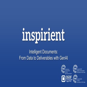 Intelligent Documents: From Data to Deliverables with GenAI