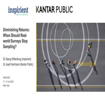 Diminishing Returns: When Should Real- world Surveys Stop Sampling?