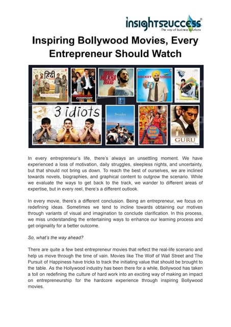 Inspiring Bollywood Movies, Every Entrepreneur Should Watch.pdf