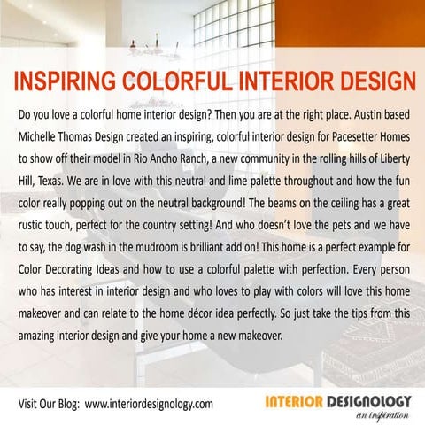 Inspiring colorful interior design