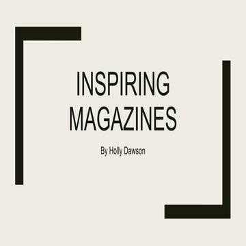 Inspiring magazines