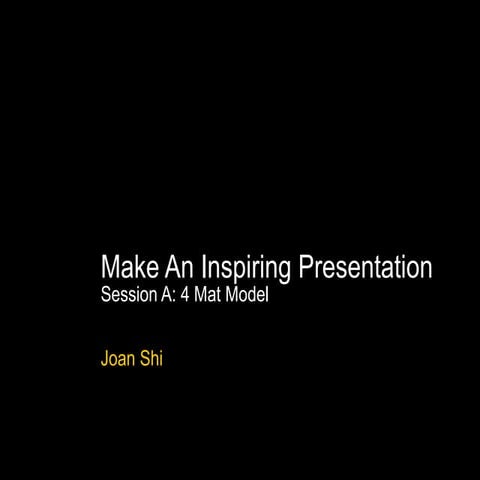 Inspiring Presentation 4mat Joan 120209