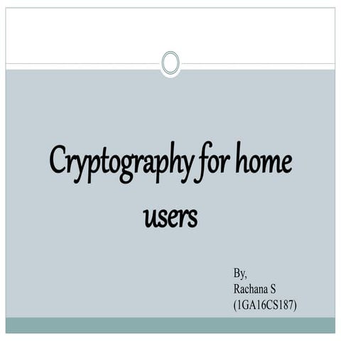 cryptography for home users