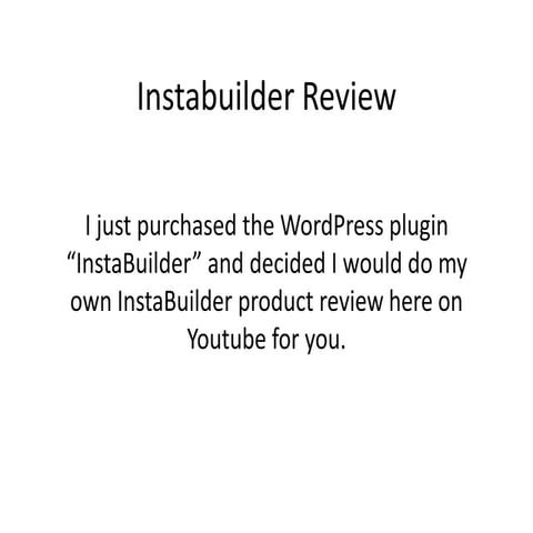 Instabuilder review