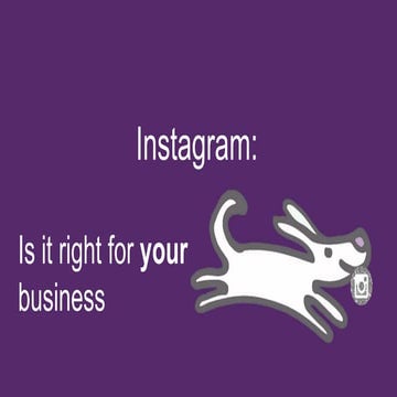 Instagram -  back to basics