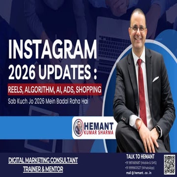 Instagram 2026 Updates: Growth Strategies for Creators & Businesses | PDF